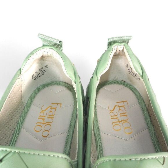Franco Sarto Homer 3 Platform Woven Slip-on Sneakers "Spearmint" Women's 6M - Picture 11 of 11